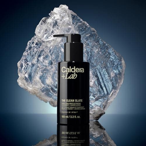 Caldera + Lab The Clean Slate | Men's Organic Foaming Facial Cleanser for Dry, Sensitive, & Normal Skin – Vegan, Natural & Antioxidant Packed Exfoliating Face Wash - Thumbnail 5