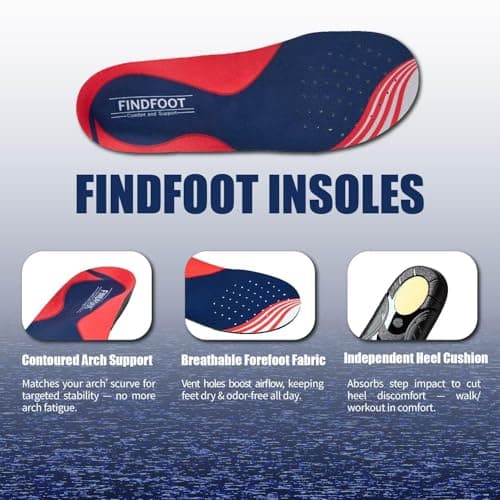 Hard and Durable Orthopedic Arch Support Shoe Insoles for Foot (Black, 13) - Thumbnail 4