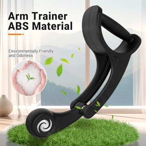 SOHIDAS Arm Workout for Men and Women Weighted Ropeless Battle Rope for Home Gym Arm Trainer Workout Fitness Equipment 360° Hand-Crank Forearm Trainer for Full-Body HIIT, Low-Impact Aerobic Training - Thumbnail 5