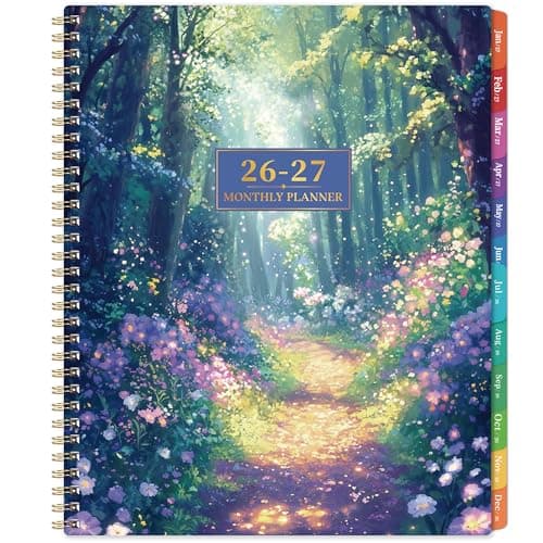 2026-2027 Monthly Planner - Planner 2026-2027 from Jul. 2026 - Dec. 2027, 18 Month Planners with Inner Pocket and Colorful Tabs, 8.5" x 11"