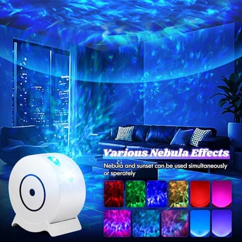 Galaxy Projector for Bedroom, Galaxy Light Projector with 41 Lighting Modes, Starry Nebula Ceiling Night Light with Timer and Remote, Room Decor, for Christmas, Birthdays - Thumbnail 2