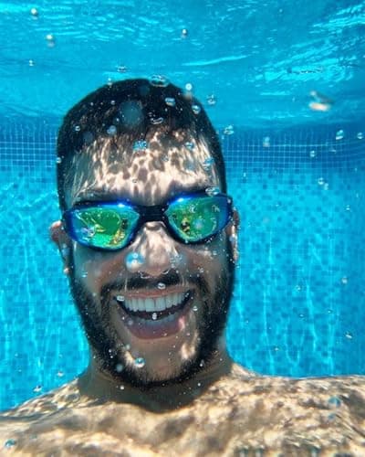 Aegend Swim Goggles 2-Pack, No Leaking Anti-Fog UV Protection Mirrored Swim Glasses for Adult Men Women, Wide View Outdoor - Thumbnail 2