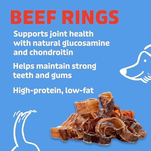 Lovie Beef Lung Dog Treats - Dehydrated Air Dried Soft Bites, Single Ingredient, Protein Rich, 16 oz (Beef Rings) - Thumbnail 6