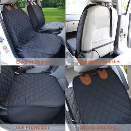 Puptoceed Dog Front Seat Cover for Cars 2PK Pet Car Seat Cover Front Bucket Seat Covers for Dogs Front Car Seat Cover Captain Chair Seat Covers - Thumbnail 4