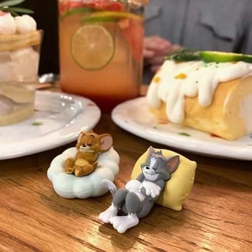 AYWVRBST 5 Pcs Decoration Ornaments, Christmas Decoration, Car Door Ornaments, Sleeping Cats and Mice, Cute and Interesting Gifts, Travel Decompression (5 Pcs Decoration Ornaments) - Thumbnail 4