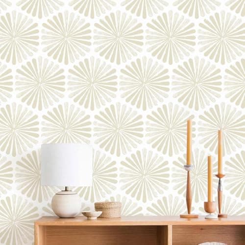 Naphite Geometric Peel and Stick Wallpaper Boho Contact Paper 590in17.3in - Image 1