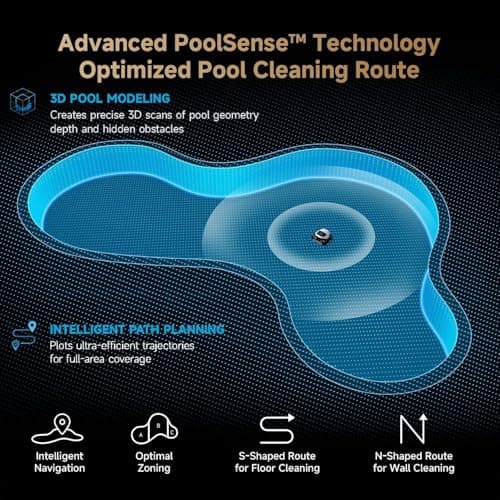 DREAME Z1 Pro Cordless Robotic Pool Cleaner, LiFi & APP Control, 8000 GPH Suction, Wall & Waterline Cleaning, UP to 180+ min, Auto-Retrieval, Automatic Pool Vacuum for Above & In-Ground Pools - Thumbnail 3