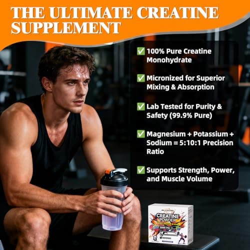 HEALOADING Creatine Monohydrate Powder with Whey Protein: Creatine HMB Micronized Powder for Men & Women, Fast Absorption for Athletic Performance & Muscle Support - 30 Packets - Thumbnail 4