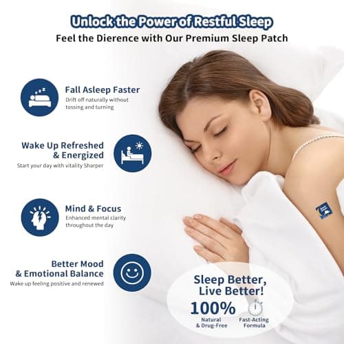 Kaeruw Sleep Patches for Adults with Magnesium and Sour Cherry Extract - Plant-Based Formula - Easy to Use for Men and Women - 1 Box 60 Count-SP01 - Thumbnail 2