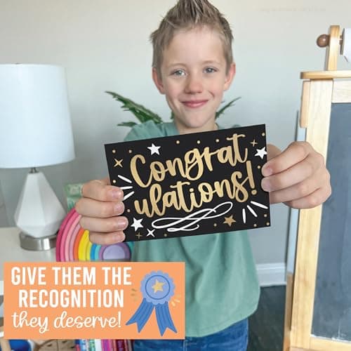 Hadley Designs Congratulations Cards with Envelopes -54 Graduation Cards 2026 Grad Card Bulk Congrats Card, Blank Greeting Notecard For Kindergarten Middle School & College Graduates, Designed in USA - Thumbnail 5