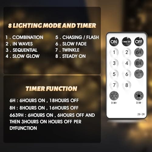 Enchanted Willow Vine Fairy Lights - 7.5Ft Christmas Decorations Twinkling Tree Branch with Remote Control, 144 LEDs Twinkle String Lights for Wall Bedroom Living Room Home Decor (1 Pack) - Thumbnail 3