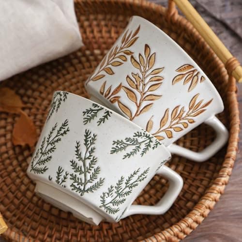 Tvvtuww mug set (Brown Leaf Mug 1 pcs) - Thumbnail 2