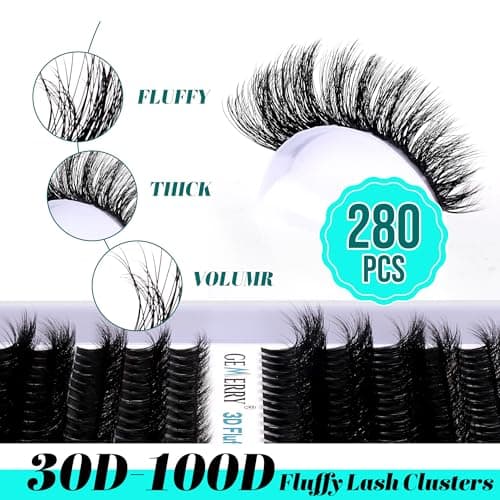 GEMERRY Lash Clusters 3D Effect (50P,10-18mm) - Thumbnail 3