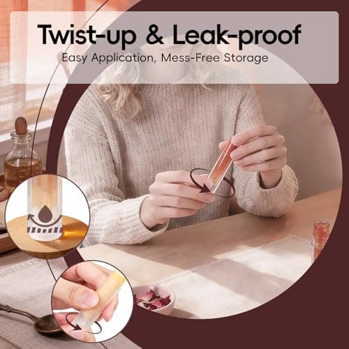 Pilloze 50 PCS Clear Lip Balm Tubes Empty, 5.5ml Twist-up Chapstick Tubes with Caps, Portable BPA-Free & Leak-Proof Lip Balm Containers Bulk for DIY Homemade Lipstick, Chapstick, Solid Perfume - Thumbnail 6