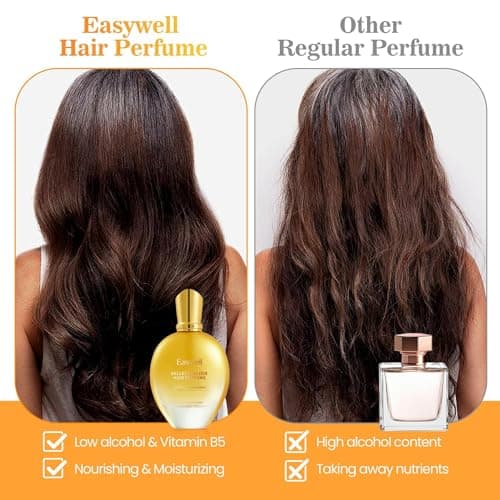 EASYWELL Leave In Conditioner Spray, Hair Perfume for Women, Hair Spray Women with Vitamin B5, Floral, Osmanthus Aroma, Violet Vanilla Orchid, 2.5 Fl Oz - Thumbnail 4