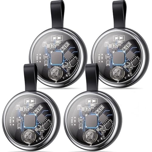 2026 New Air Tracker Tags-4 Pack Compatible with Apple Find My (iOS Only), Bluetooth Tracker Smart Tag Waterproof Key Finder Item Locator Worldwide Tracking for Keys, Wallet, Luggage, Pets - Image 1
