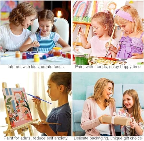 ijbnhd 6 Pack Paint by Numbers Kit for Adults Beginner, Landscape Adult Paint by Number Kits on Canvas Without Frame, Scenery Oil Painting by Numbers for Home Decor Gift 12X16in - Thumbnail 6