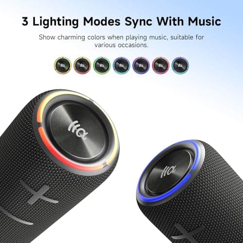 TAZATA 30W Loud Outdoor Portable Bluetooth Speaker, IPX7 Waterproof - Dustproof Wireless Speaker with Mega Bass, 8 - Hour Playtime, TWS Pairing, for Home, Party, Outdoors, Travel - Thumbnail 4