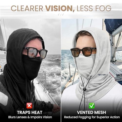 YANIKY Summer Cooling Balaclava with Breathable Holes, Sun UV Protection Face Mask for Running, Cycling, Fishing, Men & Women - Thumbnail 3
