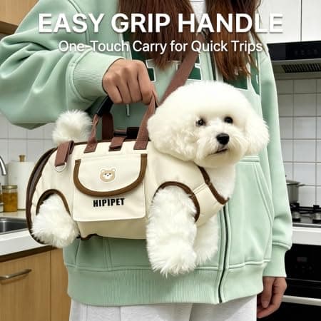 Dog Lift Harness for Small Dogs, Hands-Free Multi-Way Carrying, Full-Body Support for Senior/Injured Pets, Breathable Skin-Friendly Material, Potty-Friendly Open-Leg Design, Adjustable Secure Fit - Thumbnail 5