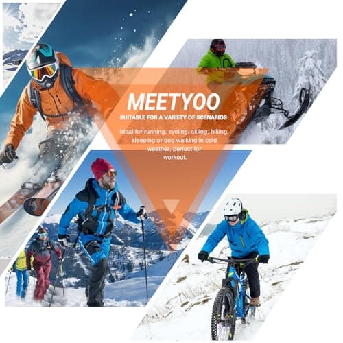 MeetHoo Men Thermal Underwear Set Long Johns with Fleece Lined Base Layer Men Cold Weather Top Bottom for Skiing Running - Thumbnail 5