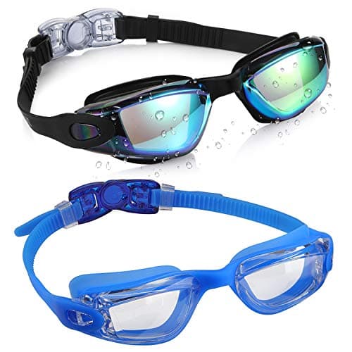 Aegend Swim Goggles for Kids Youth 3-14 Anti-Fog Anti-UV Comfort Fit Goggles for Swimming - Image 1