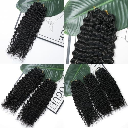YWIGS Human Crochet Hair for Miracle Knots Water Wave 18" NC 100 Strands - Thumbnail 5