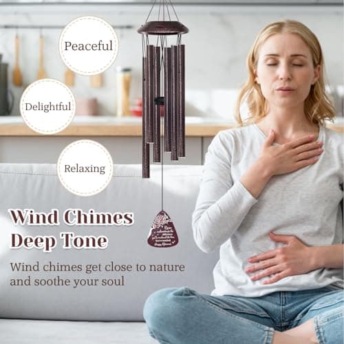 Retirement Gifts for Women/Men - 32" Wind Chimes Happy Retirement Gift for Coworker Colleague Boss Teacher Nurse - Farewell Appreciation Gifts Never Underestimate The Difference You've Made - Thumbnail 5