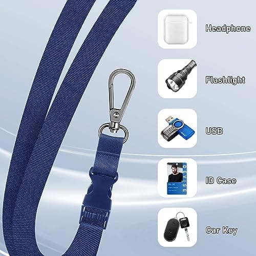 ROCONTRIP Phone Lanyard 2X Crossbody Cell Phone Strap with 2 Phone Patch Universal iPhone Lanyard Adjustable Shoulder Neck Strap for Women Men Travel Shopping Walking - Thumbnail 5