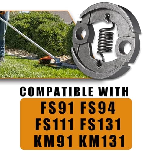 Adorih FS94 FS91 Clutch Assembly Kit with Spring Compatible with Stihl Trimmer FS91 FS94 FS111 FS131 KM91 KM131 Replace 4180-160-2000 4149 160 2000 - Thumbnail 5