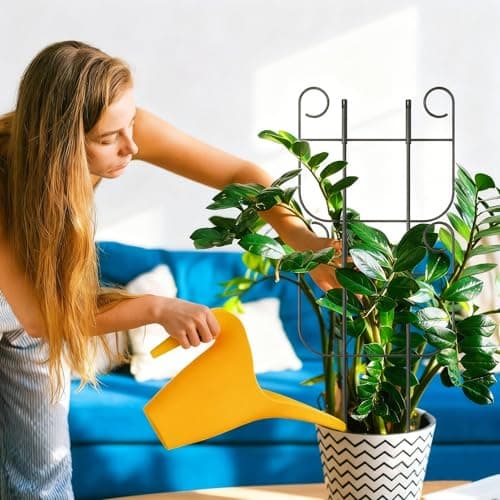 4 Pack Trellis for Climbing Plants Indoor, Expandable Small Metal Trellis for Potted Plants, Flowers Vine Ivy, Sturdy Houseplant Pothos Plant Climber Support - Thumbnail 6