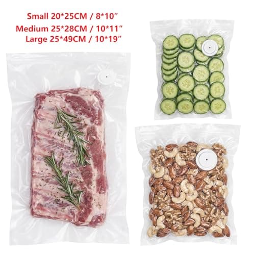 Handheld Vacuum Sealer for Food Powerful Vacuum Sealer Machine,Seal Meal Saver,Portable Food Sealer (Vacuum Sealer Machine + 20 Reusable Vacuum Bags） - Thumbnail 3