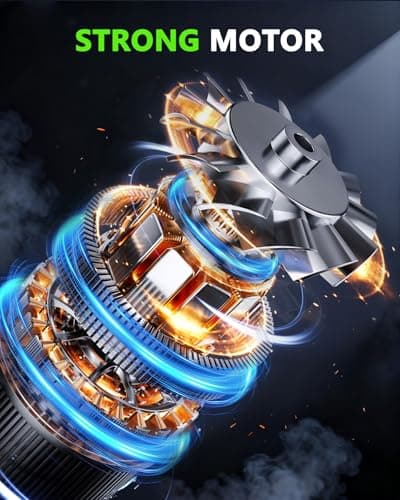 Jeagfen Handheld Vacuum Cordless, Rechargeable Car Vacuum Cleaner with Multiple Attachments, Portable Hand Held Vacuum Suction Power, Mini Vacuum for Car, Home, Pet Hair, Office, Desk, Keyboards Black - Thumbnail 3