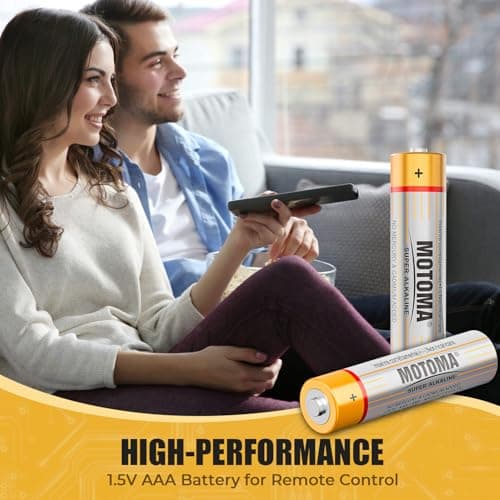 MOTOMA AAA and AA Alkaline Batteries, 24 Double A and 24 Triple A Batteries, Long Lasting Power Batteries for Household Electronic Devices, Toys, Clocks (Non-Rechargeable) - Thumbnail 5