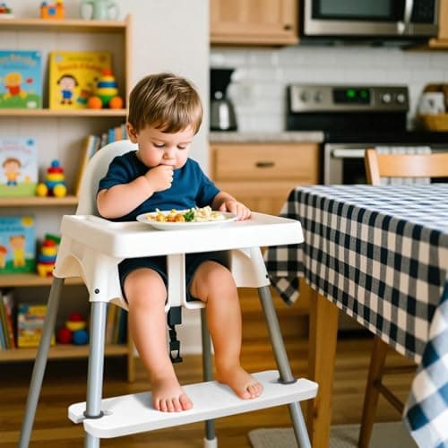 Adjustable Foot Rest for IKEA High Chair, Foot Rest for Baby Feet, High Chair Accessories Footrest Compatible with IKEA Antilop Highchair - Thumbnail 2