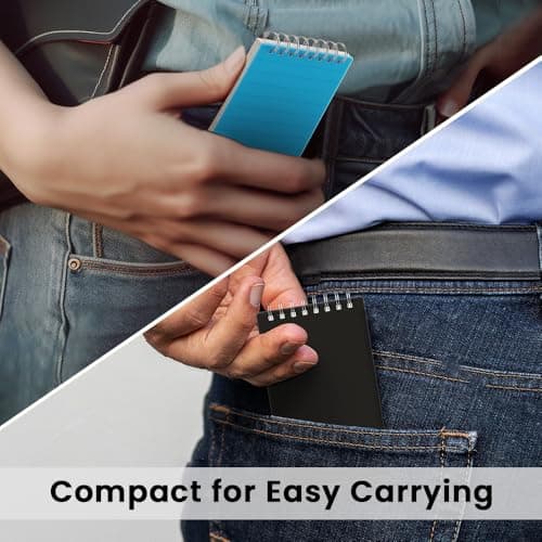 BEYONG Small Pocket Notebook Journal, Mini Notepad Spiral Notebooks Note Pads for Work School (Purple, 3x5) - Thumbnail 4