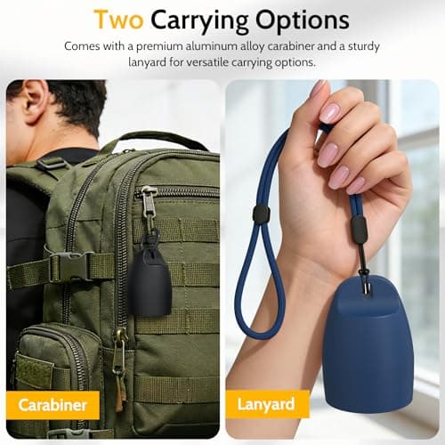 SZJCLTD Travel Case for Oura Ring with Hidden Bottom AirTag Holder Anti-Loss, Hard Shell PC Jewelry Storage Box, Portable Keychain & Lanyard for Rings, Earrings & Small Jewelry (Phantom Black) - Thumbnail 6