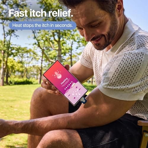 Veloqor Smartphone Powered Bug Bite Itch Relief, Battery-Free After Bite Insect Bite Treatment, Mosquito Bite Itch Relief, USB-C - Thumbnail 2