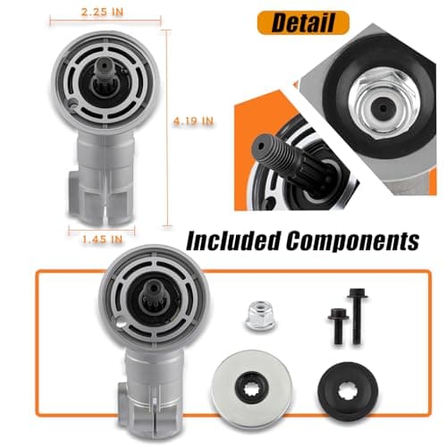 Adorih 537333802 Gear Head Bevel Gear – Compatible with Husqvarna 324LX, 324LDX, 326LS, 326LX, 326L, 525L, 525LST – Replaces 537199202, 537199201 - Thumbnail 3