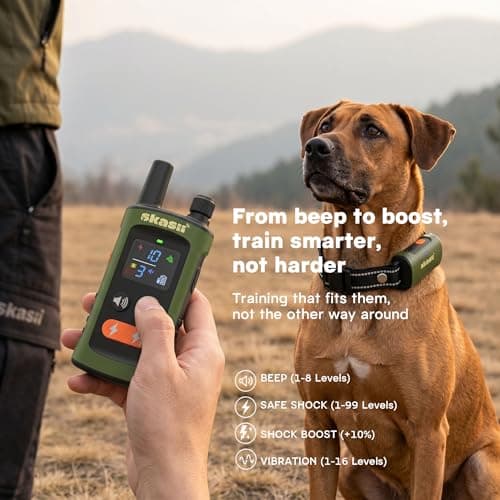 Skasii Training Collar for Dogs with Remote Control, Green - Thumbnail 3