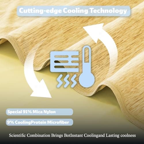 PENGZHU TECHNOLOGY Cooling Blanket Throw Size, 50"x70" Cooling Blankets for Hot Sleepers, Cold Blanket Thin Lightweight Breathable Soft for Couch Bed, Lightweight Blanket Keep Cool for Night Sweats - Thumbnail 4