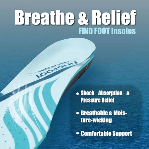 Hard and Durable Orthopedic Arch Support Shoe Insoles for Foot (Blue, 9) - Thumbnail 5