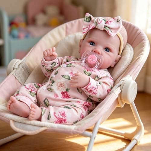 Milidool Realistic Reborn Baby Dolls Girl - 20 Inch Lifelike Real Life Newborn Baby Dolls with Poseable Body and Accessories for 3+ Year Old Girls Gifts, Pretend Play, Collection - Thumbnail 2