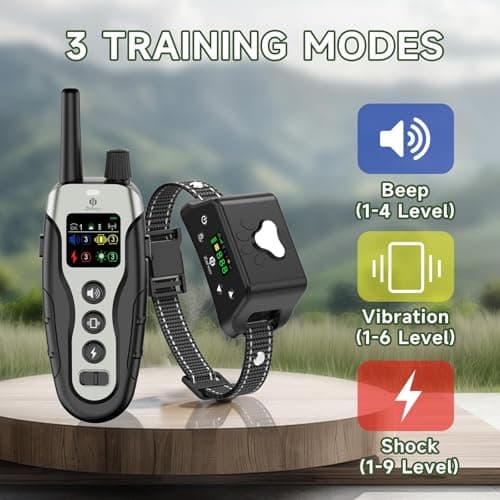 Zehoo GPS Wireless Dog Fence System and Remote Training 2-in-1,Radius 33-999 Yards,Beep,Vibration,Safe Shock,Night Lighting,IPX7 Waterproof,Electric -Collar Fence for Medium Large Dogs - Thumbnail 4
