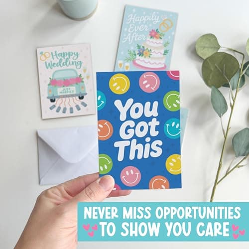 Hadley Designs Assorted Cards With Envelopes All Occasion - 54 Bulk Greeting Cards For All Occasions, Mixed Greeting Card Assortment, Birthday, Thank You, Congrats, Sympathy, Holiday Variety Card Pack - Thumbnail 6