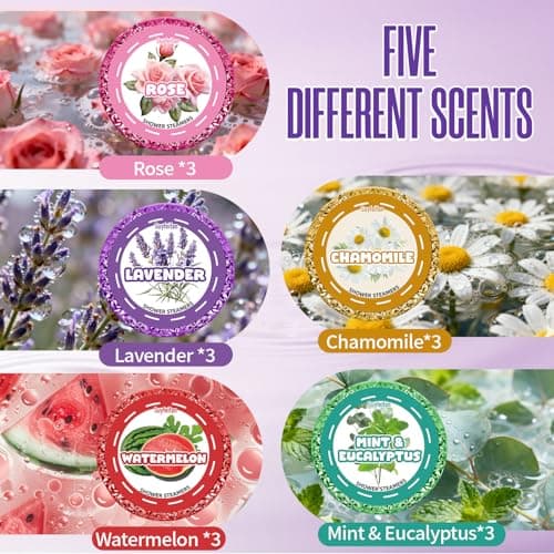 SUYFEIFAN Shower Steamers Aromatherapy Gifts for Women Men 15 Pack, Fathers Day Gift for Dad Husband from Wife Daughter, Handmade Natural Organic Essential Oil, Home SPA Relaxing Self Care - Thumbnail 3