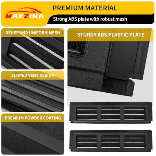 Maxzina Rear Window Vents Compatible with 2022-2025 Ford Maverick Window Covers with Mesh Net for 2024 Maverick Accessories - Thumbnail 2