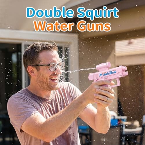 Prank Water Gun 3 Pack, Two-Way Squirt Gun with Reverse Spray, Hilarious Novelty Toy for Summer Parties, Beach & Pool Water Fighting Activities, Funny Gag Gift for Adults & Kids - Thumbnail 4