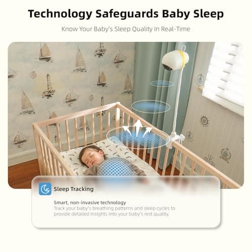 Ellie Pro Baby Monitor with Camera and Audio,5'' IPS 2K UHD Resolution,6000mAh Battery, Remote Pan-Tilt-5X Zoom, 2-Way Talk,No WiFi, Night Vision, Virtual Fence 24hr Play Back and 1000ft Range - Thumbnail 5