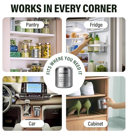 FLAWNT Fridge Deodorizer, Baking Soda Alternative for Refrigerator and Freezer, Long-Lasting Odor Eliminator for Smelly Fridge, Compact Kitchen Essential for Home, Apartment and RV - Thumbnail 6
